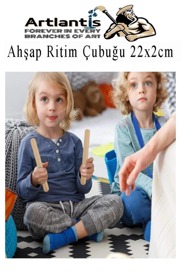 Ahşap Ritim Çubuğu 20 Adet 10 Çift Okul Öncesi Eğitici Anaokulu Ritim Tokmağı Çubukları Çocuk Etkinlik Perkusyon Müzik Aleti - 5