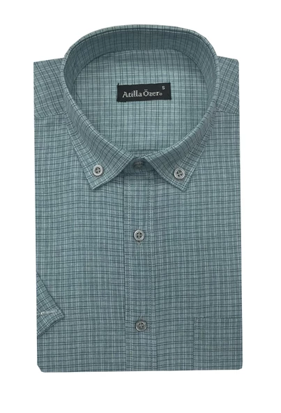 Atilla Özer Kısa Kol Klasik Erkek Gömlek-6789
