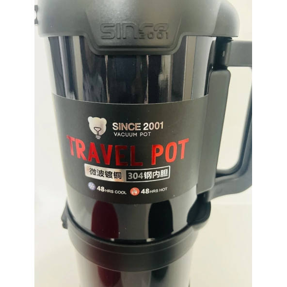 VACUUM Car Pto 4 Litre 1 Adet 48 Saat Sıcak Soğuk Paslanmaz Çelik Dağcı Termos - 4
