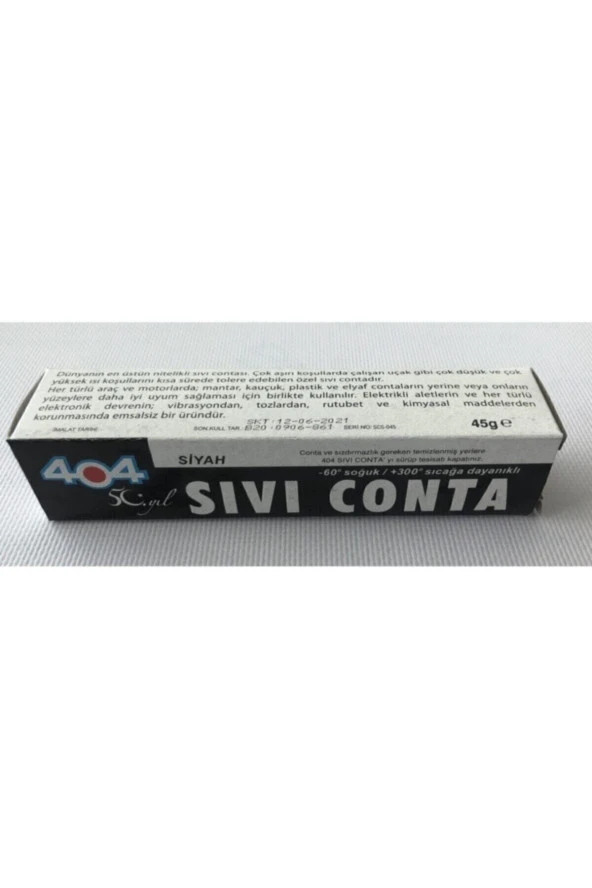 404 Sıvı Conta 45 Gr. Siyah