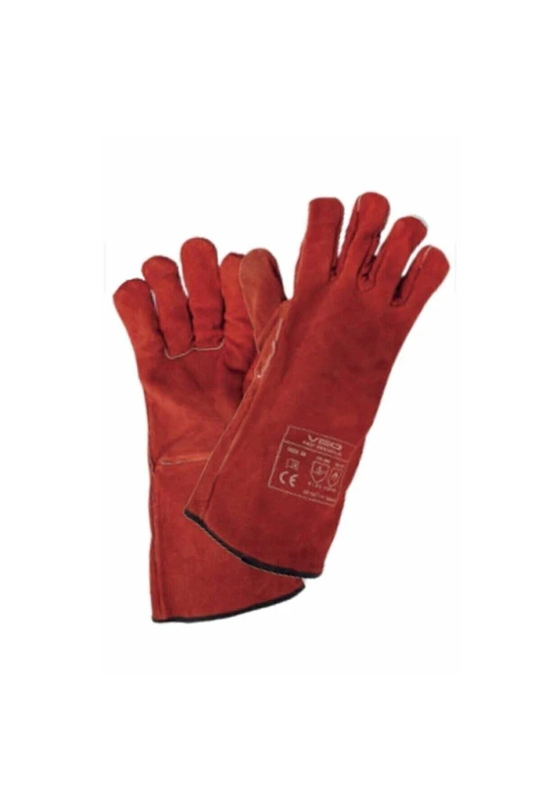 Redweld F437 Kırmızı Kaynakçı Eldiveni /10 Beden - 2