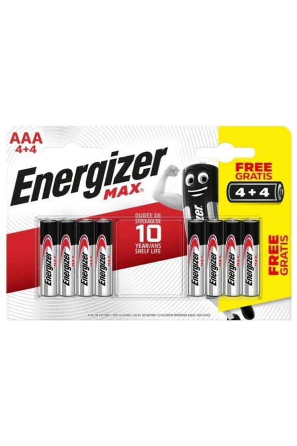 Max Alkaline Aaa Ince Pil 4+4 Aaa-lr03