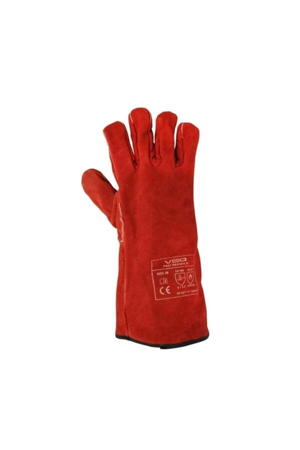 Redweld F437 Kırmızı Kaynakçı Eldiveni /10 Beden - 3