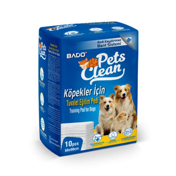 Pets Clean Tuvalet Eğitim Pedi 10 ADET (60*90CM)