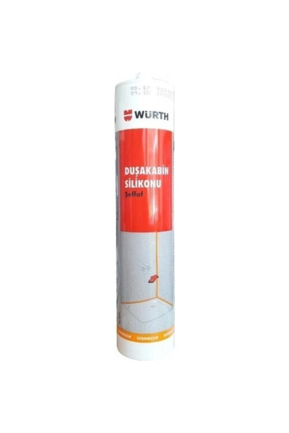 Würth Duşakabin Silikonu Şeffaf 310 Ml