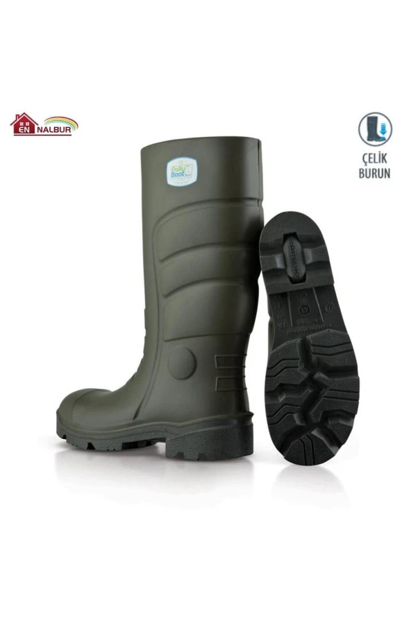 Pollyboot Vega 44 Numara Çelik Burunlu Çizme Poliüratan - 2