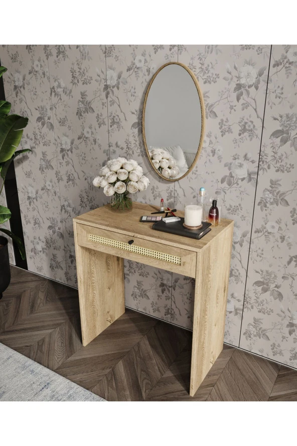 MERLİN MOBİLYA ALİNA AYNALI MAKYAJ MASASI