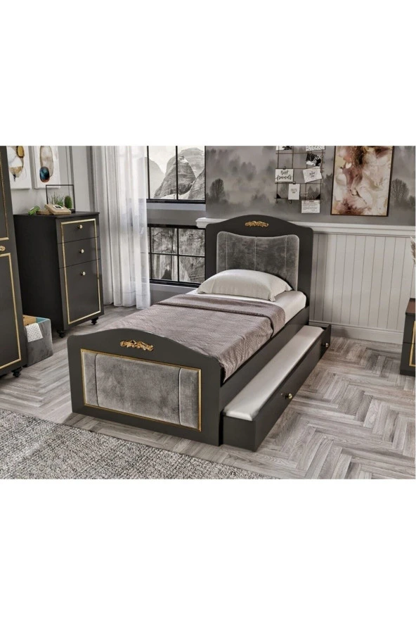 MERLİN MOBİLYA Merlin Mobilya Tokyo Antrasit Yavrulu Yatak - 2