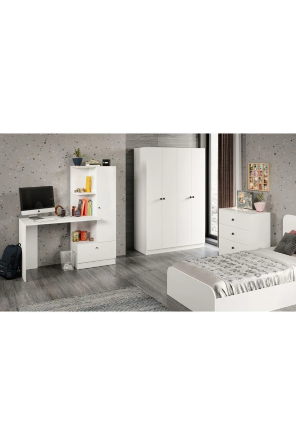 MERLİN MOBİLYA Merlin Mobilya Akasya Genç Odası ve Çalışma Masası - 2