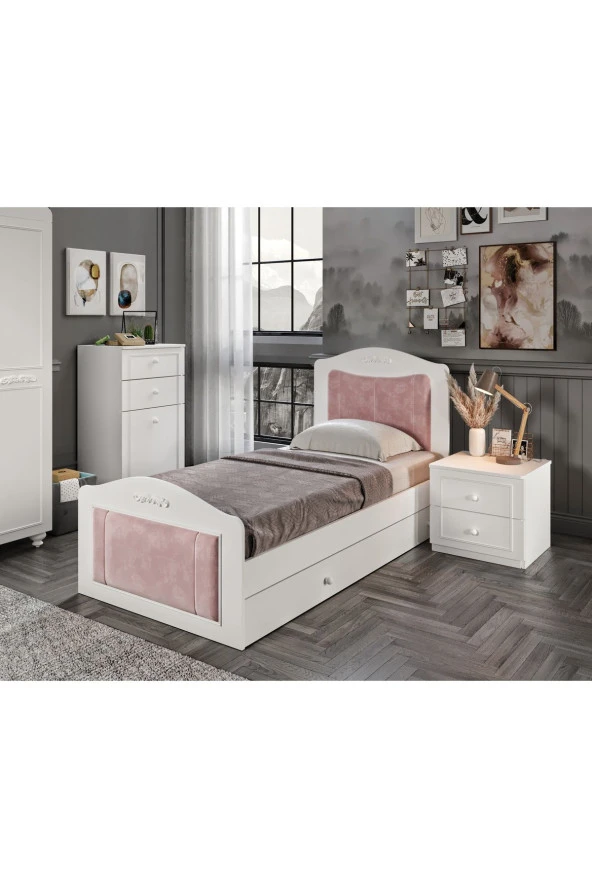 MERLİN MOBİLYA Mobilya Tokyo Beyaz Genç Odası ve Çalışma Masası - 4