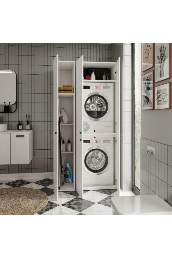 MERLİN MOBİLYA Merlin Mobilya Savana Çamaşır ve Kurutma Makinası Takım