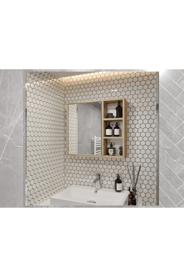 MERLİN MOBİLYA Merlin Mobilya Yare Lefkas Banyo Dolabı 65'