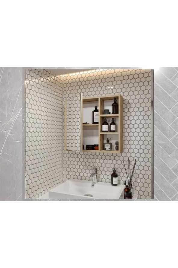 MERLİN MOBİLYA Merlin Mobilya Yare Lefkas Banyo Dolabı 65' - 2