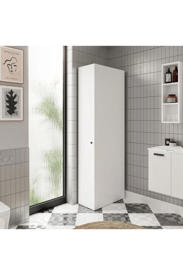 MERLİN MOBİLYA Merlin Mobilya SAVANA M ÇOK AMAÇLI BANYO KİLER DOLABI - 3