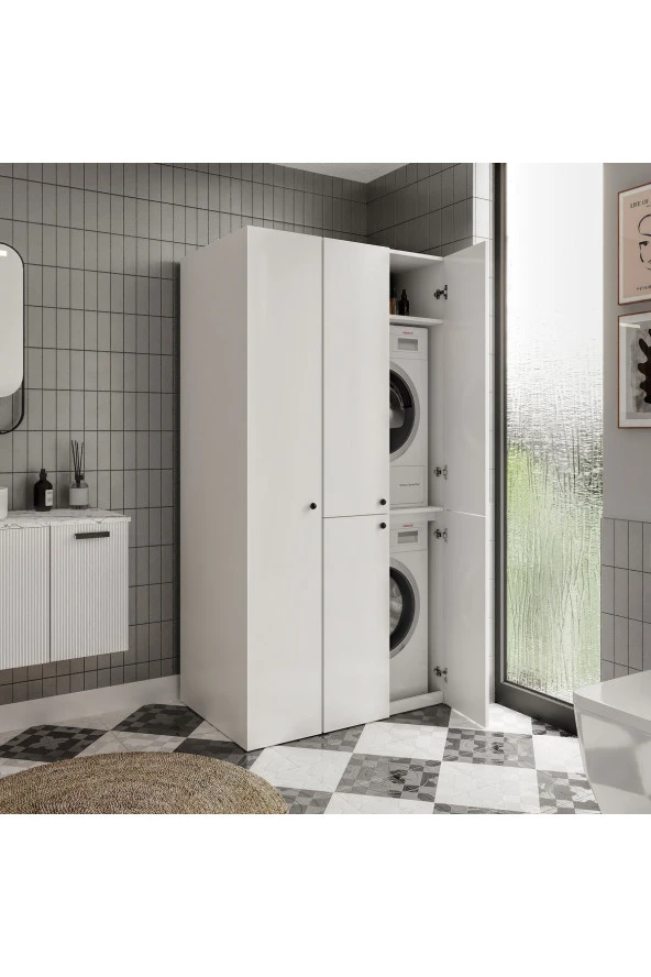 MERLİN MOBİLYA Merlin Mobilya Savana Çamaşır ve Kurutma Makinası Takım - 3