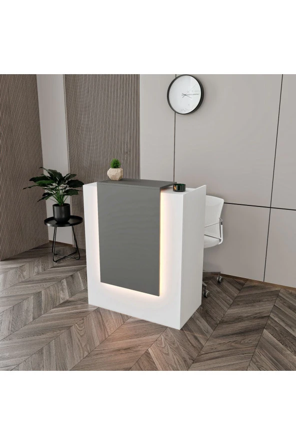 MERLİN MOBİLYA COOL LEDLİ 1 ÇEKMECELİ KARŞILAMA BANKOSU