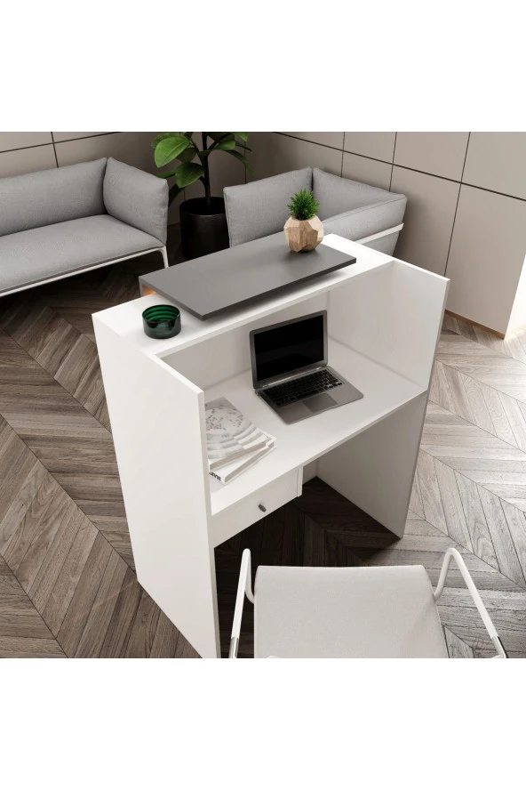 MERLİN MOBİLYA COOL LEDLİ 1 ÇEKMECELİ KARŞILAMA BANKOSU - 2