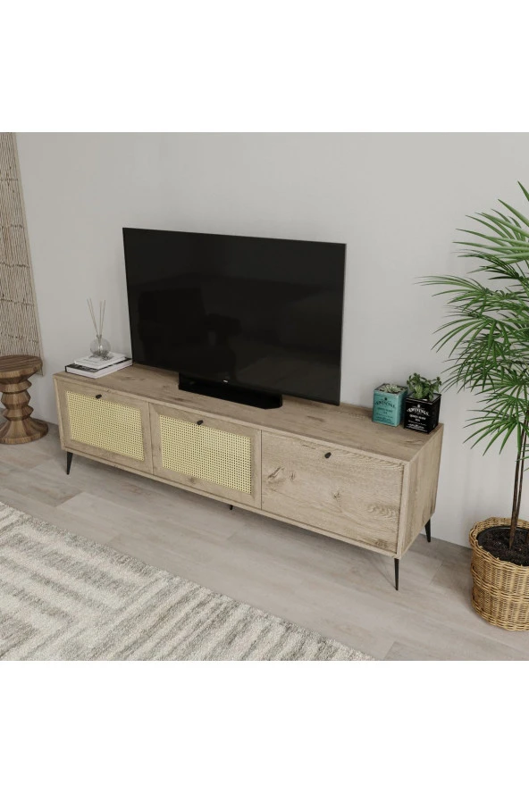 MERLİN MOBİLYA Merlin Mobilya DİAMOND 3 Bölmeli TV Ünitesi 180cm