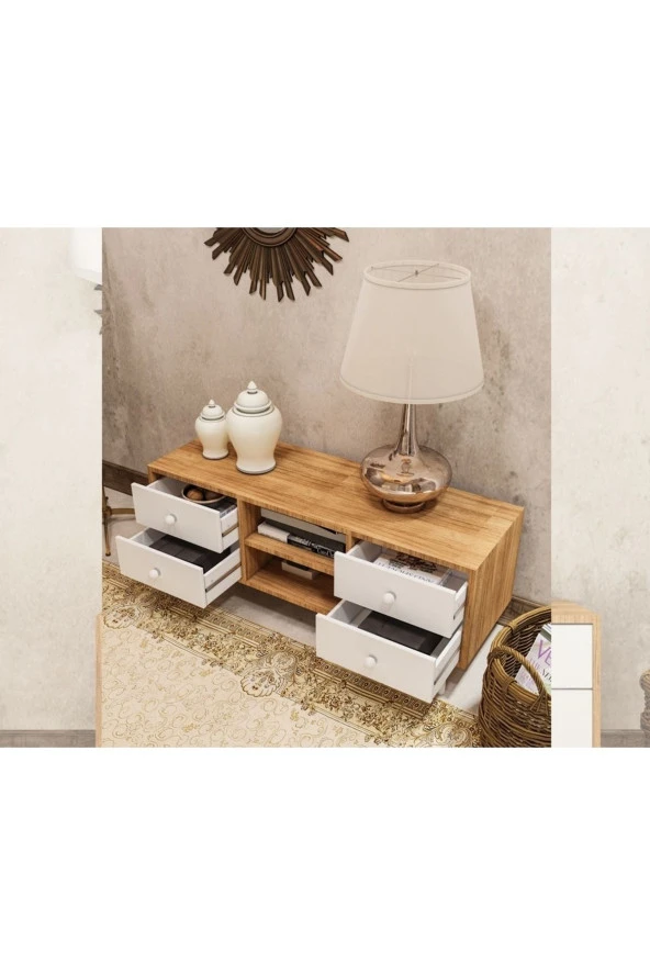 MERLİN MOBİLYA Suit 4 Çekmece 6 Bölmeli Tv Ünitesi - 2