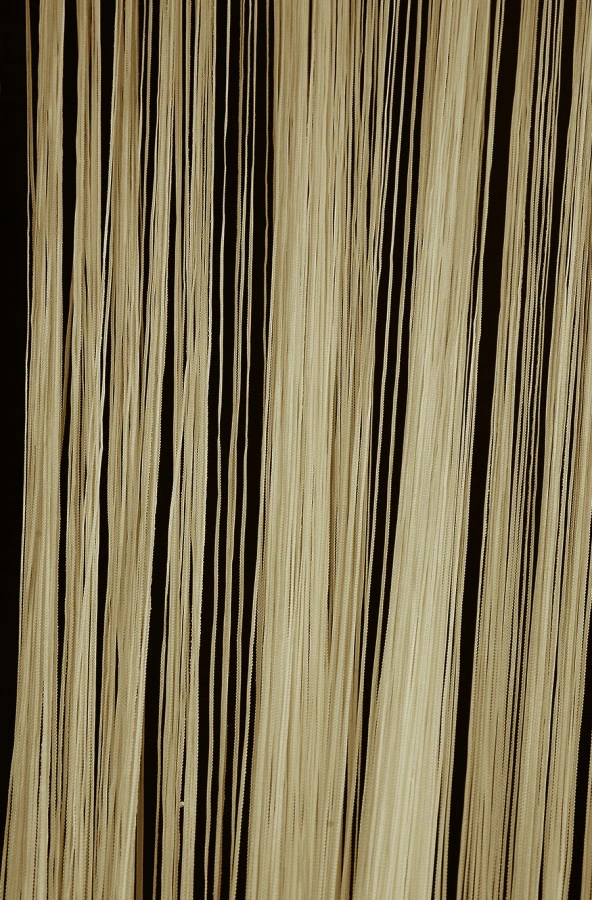 İP ZİNCİR KREM RENK RUSTİK EN 100 CM BOY 280 CM HAZIR İP PERDE - Resim 6