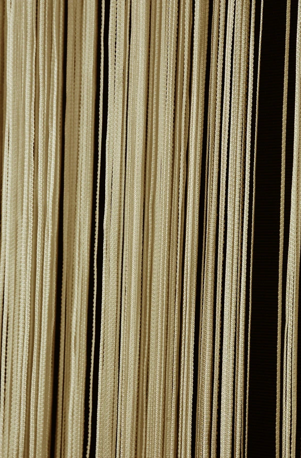 İP ZİNCİR KREM RENK RUSTİK EN 100 CM BOY 280 CM HAZIR İP PERDE - Resim 7