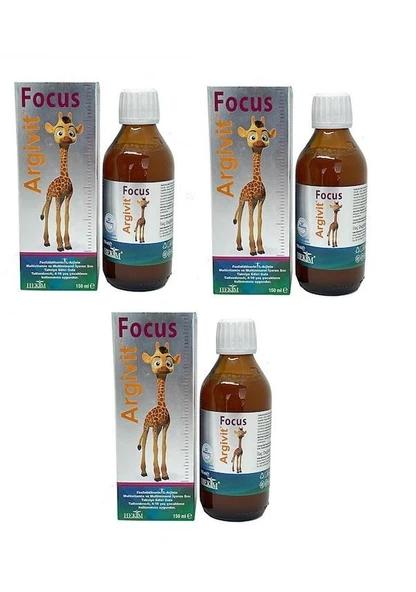 Argivit Focus Şurup 150 ml 3'lü