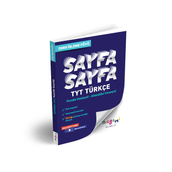TYT TÜRKÇE SAYFA SAYFA DERS İŞLEME FÖYÜ