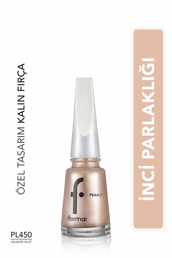 Flormar Oje Yeni Maxi Brush Pearly Pl450 Salmon Du