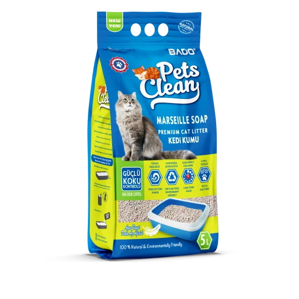 Pets Clean Kedi Kumu Sabun Kokulu 5LT