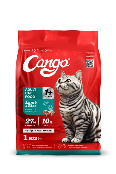 Cango Yetişkin Kedi Maması Kuzu Etli 1 Kg 5'li - 3