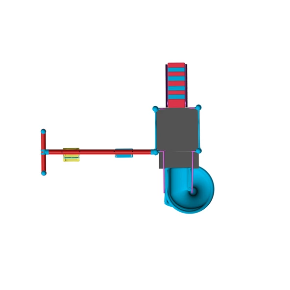 Çocuk Oyun Parkı BOS02S, Tek Kaydıraklı, Salıncak İlaveli - 2