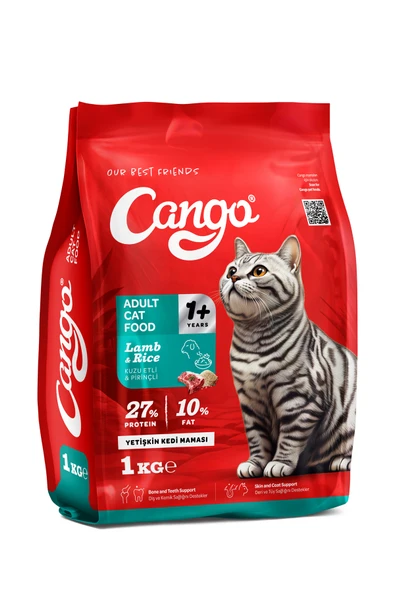 Cango Yetişkin Kedi Maması Kuzu Etli 1 Kg 5'li - 4