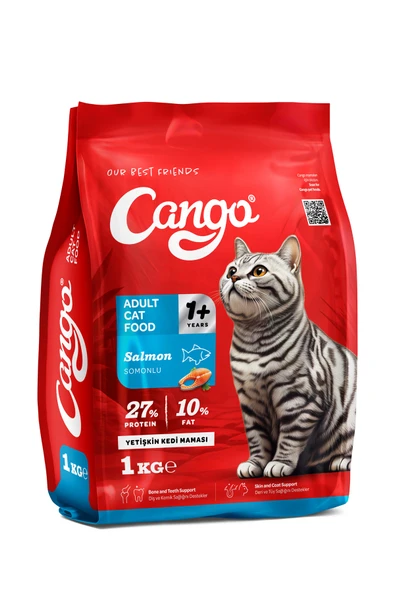 Cango Yetişkin Kedi Maması Somonlu 1 Kg 5'li - 4