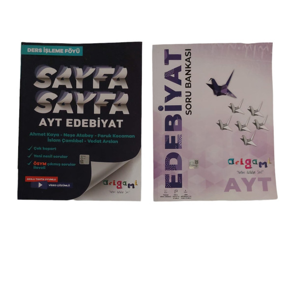 ORİGAMİ AYT EDEBİYAT SORU BANKASIV 2Lİ SET