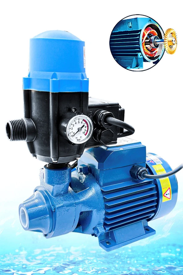 Rowemax İbeltech BAKIR-DKM60 0.37KW 0.5HP 1" Bakır Sargılı Paket Hidrofor Sistem Su Pompa Motoru