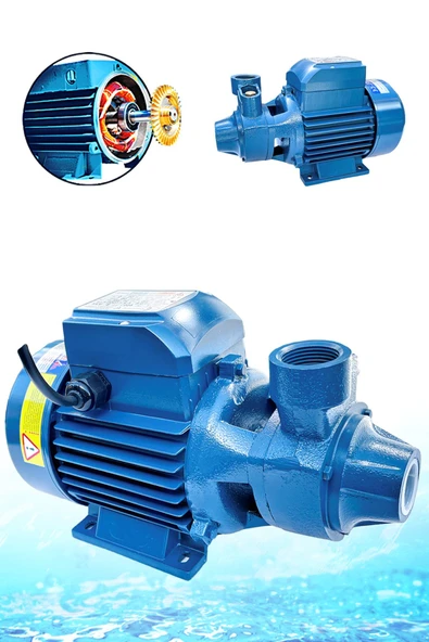 Germany Style İbeltech Bakır Sargılı 62 Metre DikBasar Su Pompa Motoru DKM-80-1 0.75 KW 1 HP 1"