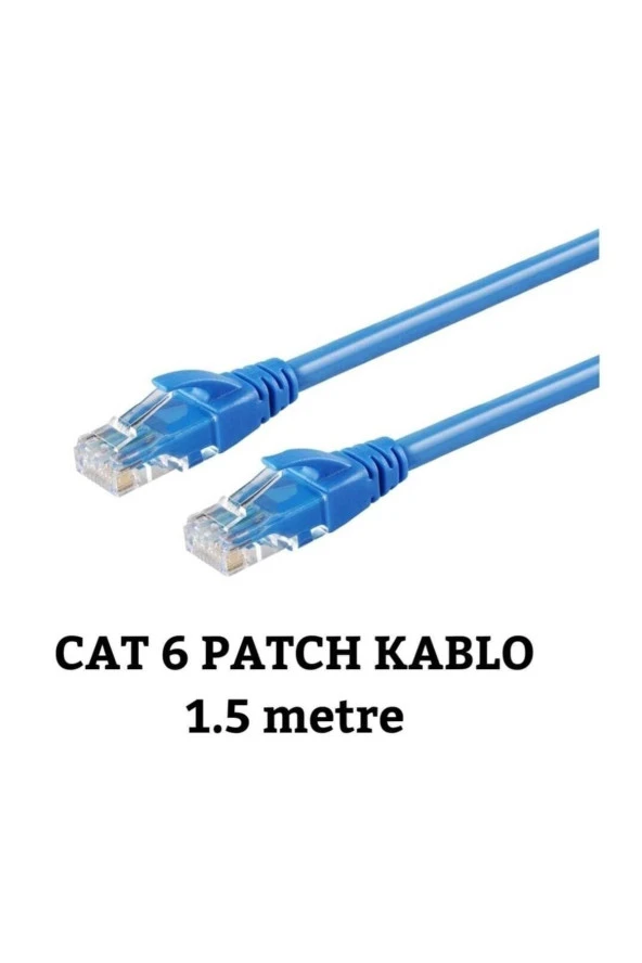 Cat 6 Patch Kablo Mavi 1,5 Metre