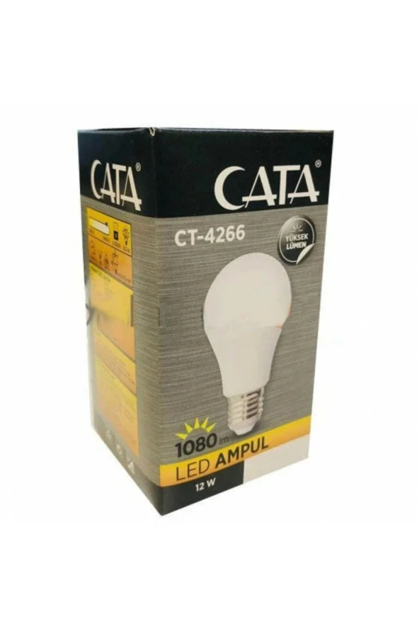 Ct-4266 12w Led Ampul 6400k Beyaz Işık E27 Duy - 3