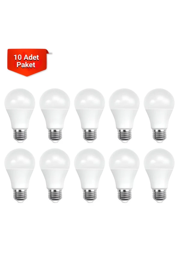 9 W LED AMPUL BEYAZ (10 LU EKONOMİK PAKET)