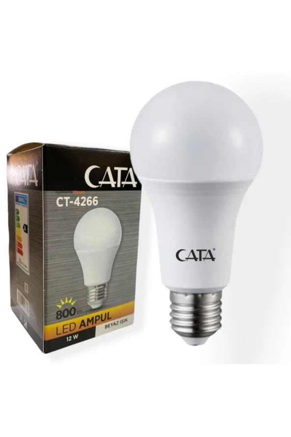 12 W Led Ampul Beyaz Işık 6500 K