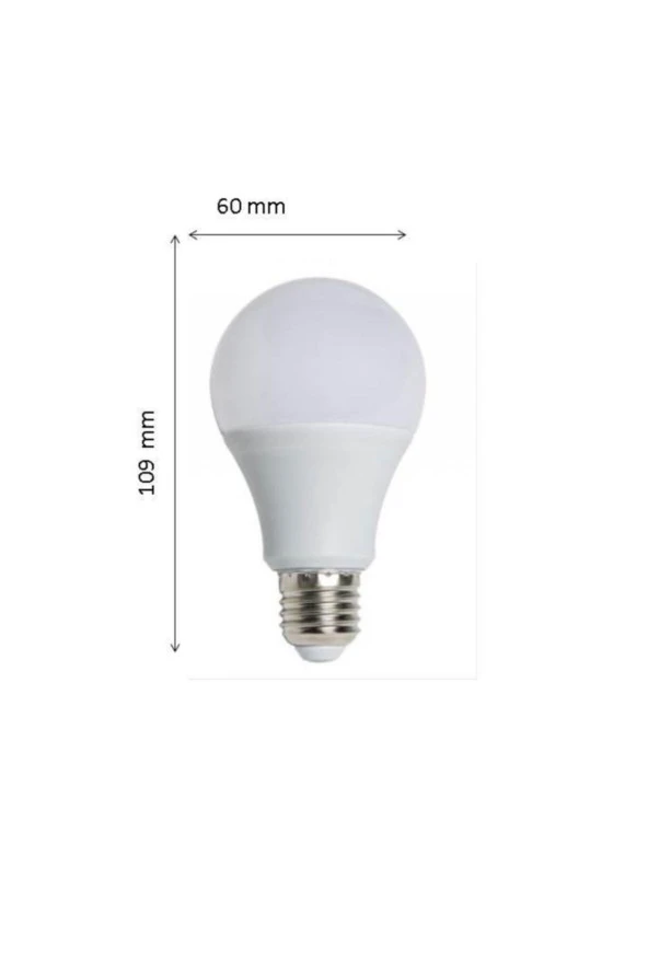 9w Led Ampul E-27 Duylu Beyaz 6 Adet Adet - 3