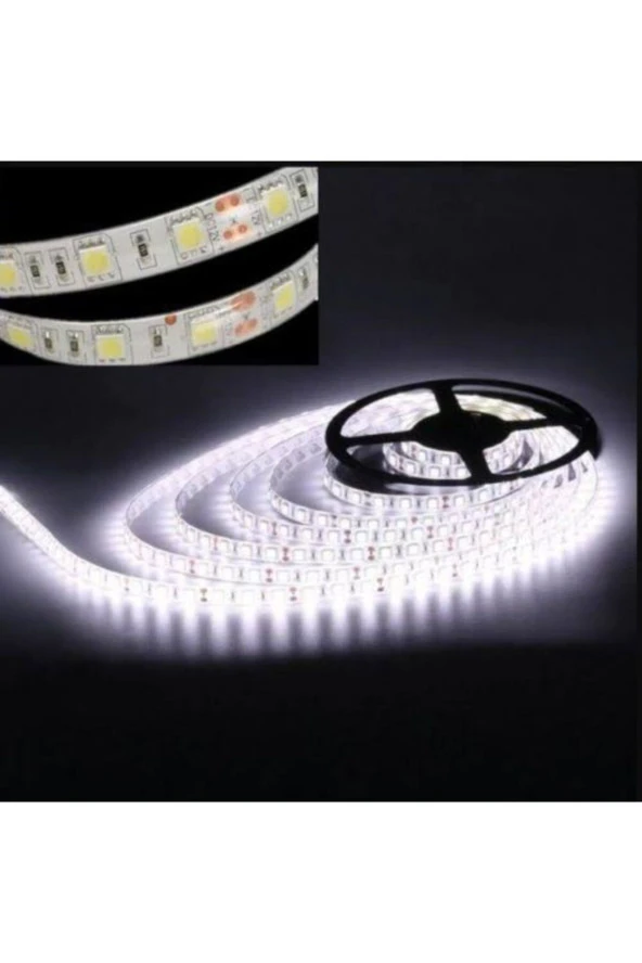 5 Metre 3 Çipli Şerit Led Beyaz