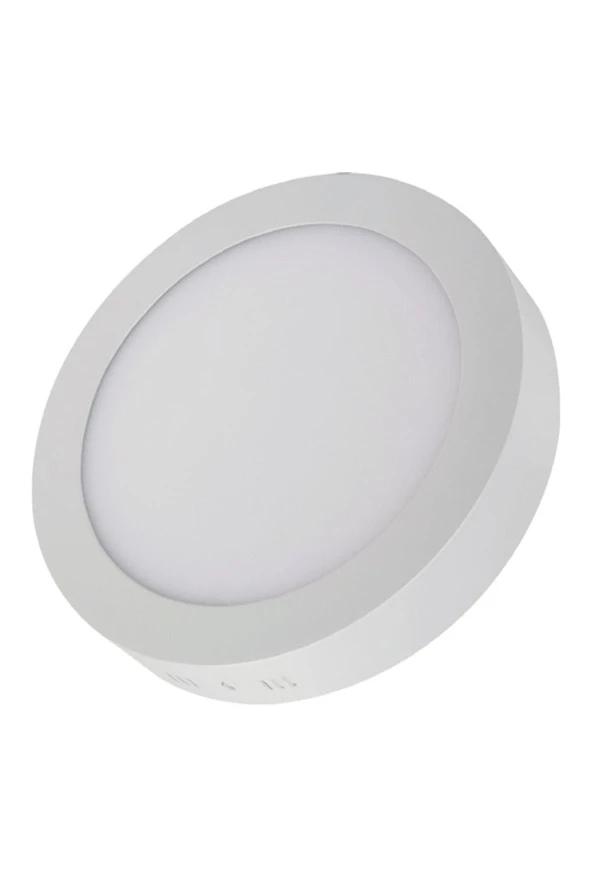 18 Watt Yuvarlak Sıva Üstü Led Panel Armatür Beyaz 6500 K Vpsuyb018xx