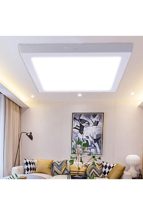 Led Tavan Wc Kiler Ovis Lambası 24 W Kare Beyaz Işık