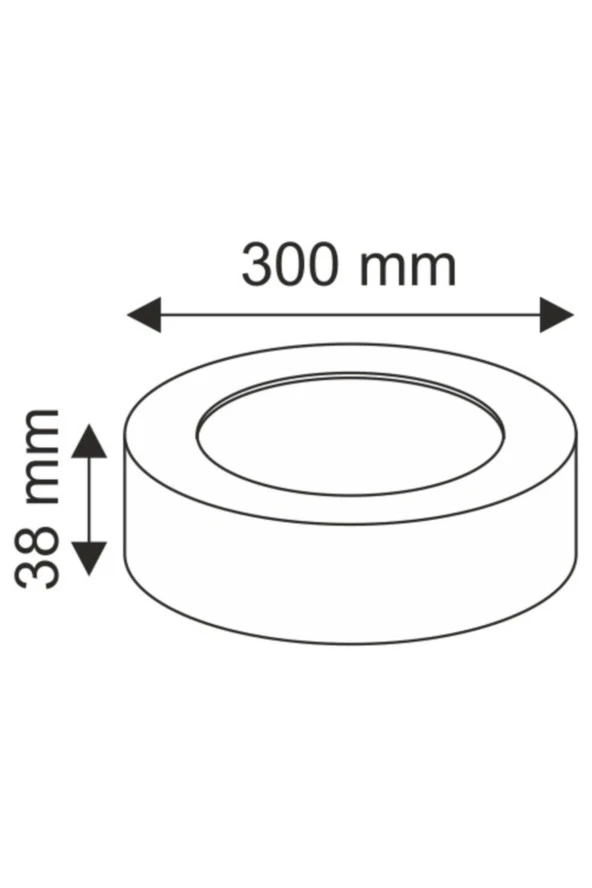 24w Sıva Üstü Yuvarlak Led Panel - 2
