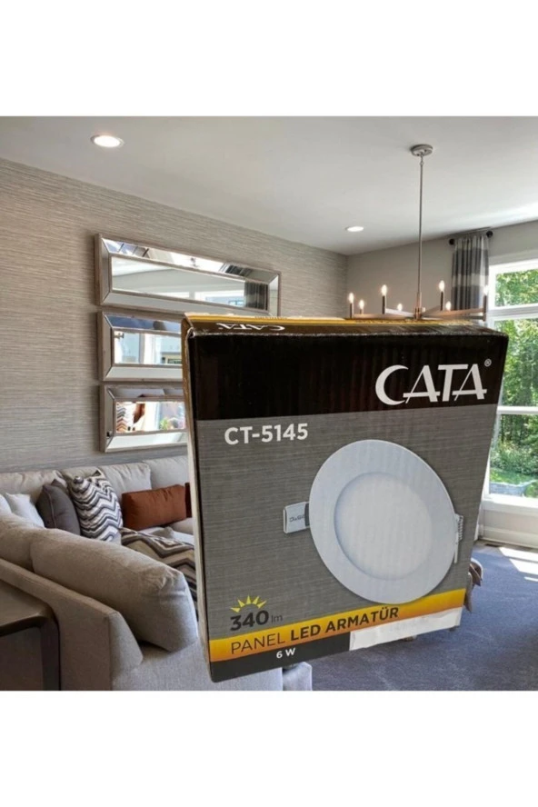 6 Watt Slim Led Panel - Led Spot Beyaz Işık Rengi - 2