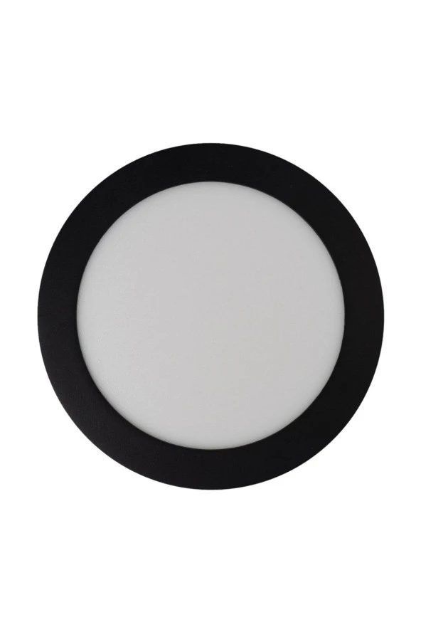 24 W Led Panel - Beyaz Işık (6500K) - Siyah Kasa - Yuvarlak - Sıva Üstü - Asm-1224b - 3