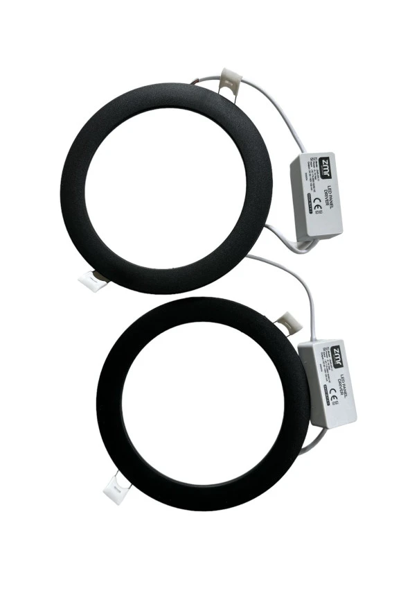 12 W LED PANEL SPOT  BEYAZ SİYAH KASA 2 ADET