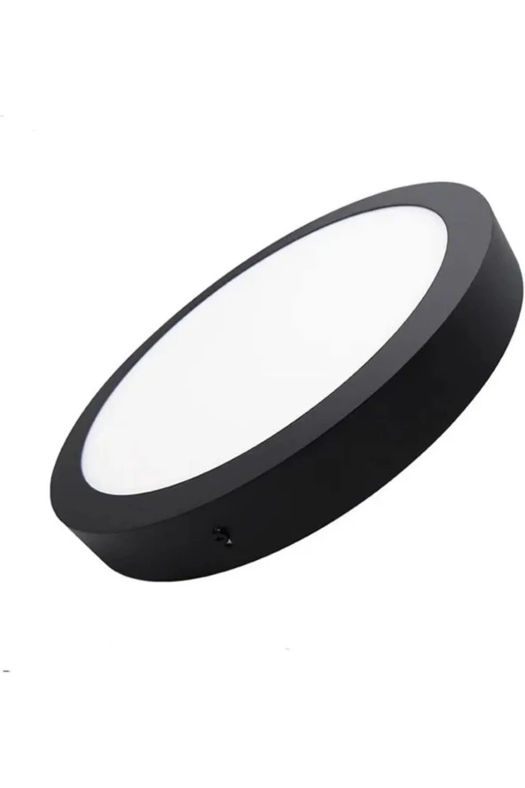 24 W SIVA ÜSTÜ LED ARMATÜR BANYO KİLER OFİS WC LAMBASI SİYAH KASA BEYAZ IŞIK - 3