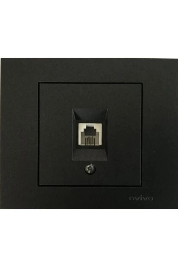 Ovivo Grano Siyah Nümerins .telefon Prizi Çerçeveli ürün görseli 1